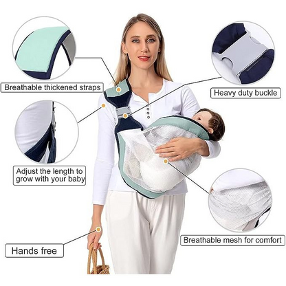 Pack Bébé 2 en 1 : Couverture Nid d’Ange + Porte-bébé Ergonomique